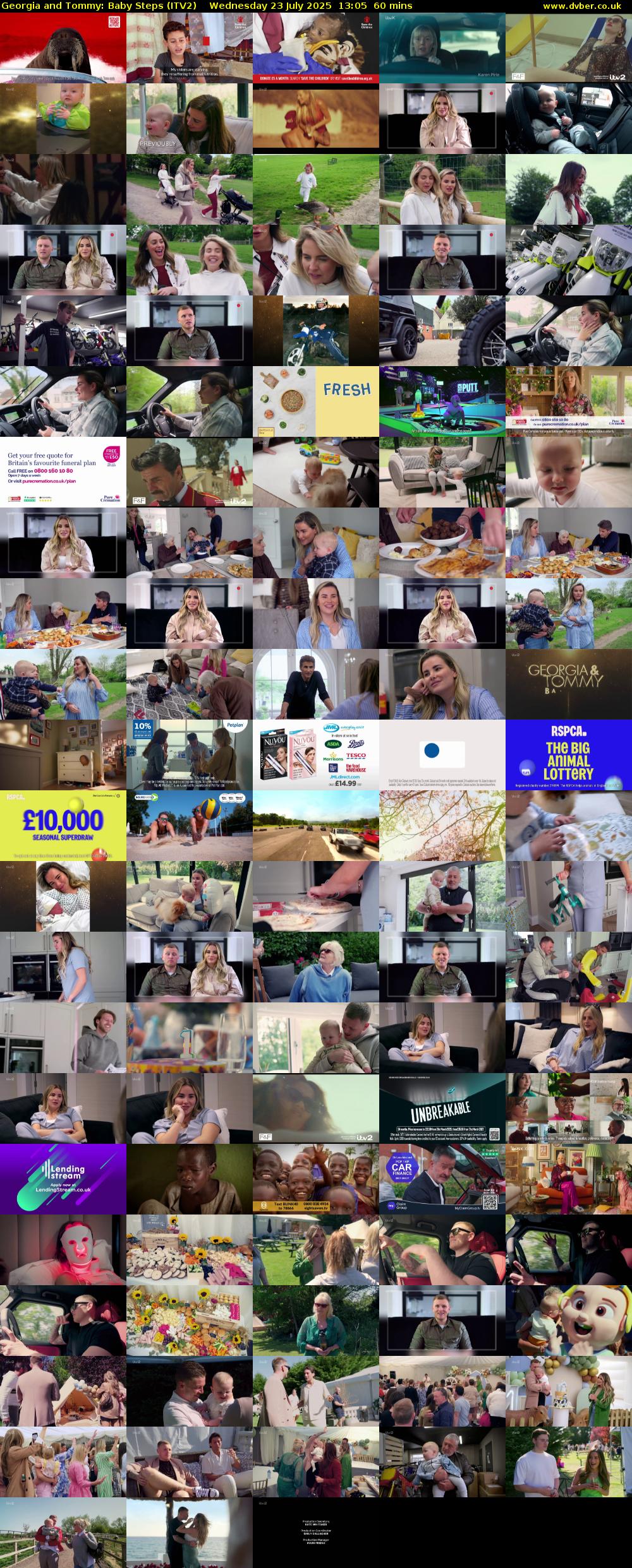 Georgia and Tommy: Baby Steps (ITV2) Wednesday 23 July 2025 13:05 - 14:05