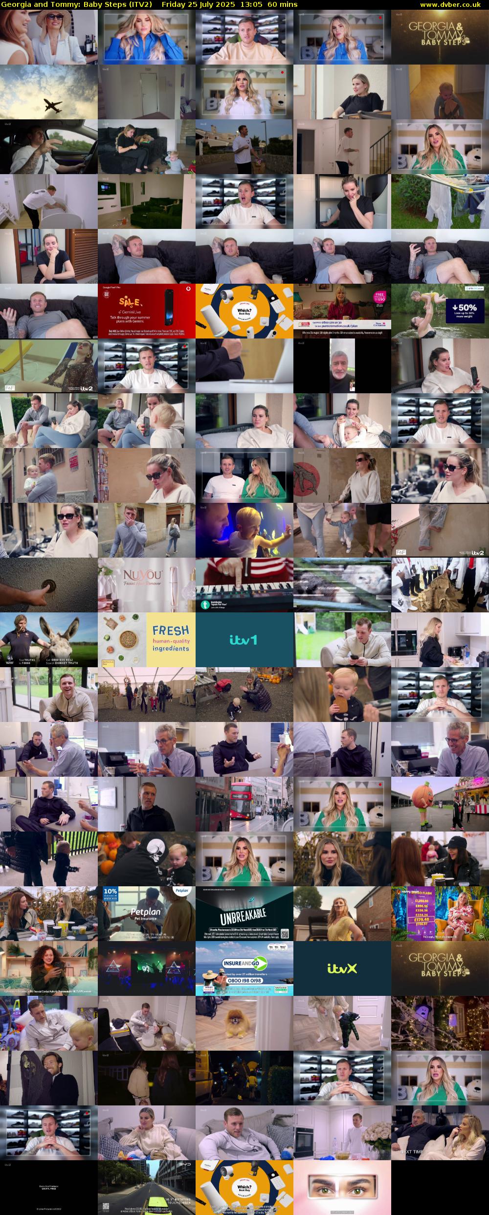 Georgia and Tommy: Baby Steps (ITV2) Friday 25 July 2025 13:05 - 14:05