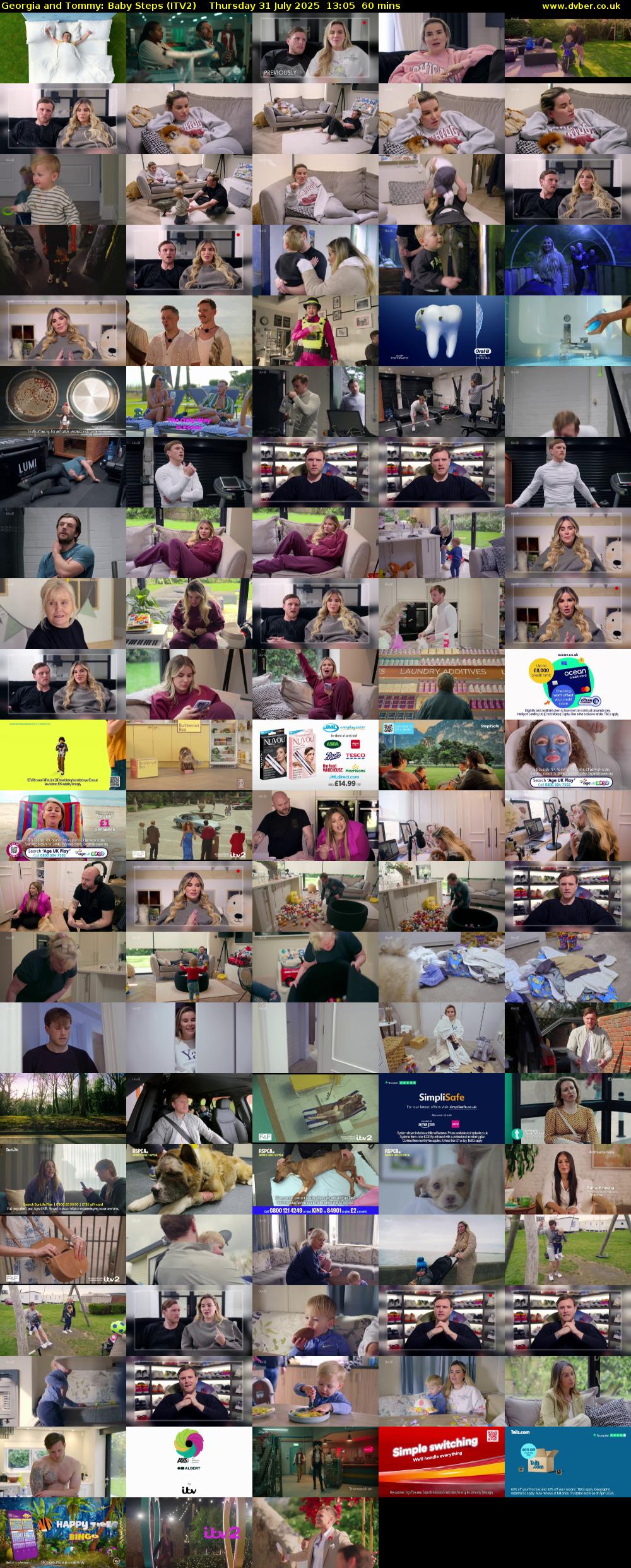 Georgia and Tommy: Baby Steps (ITV2) Thursday 31 July 2025 13:05 - 14:05