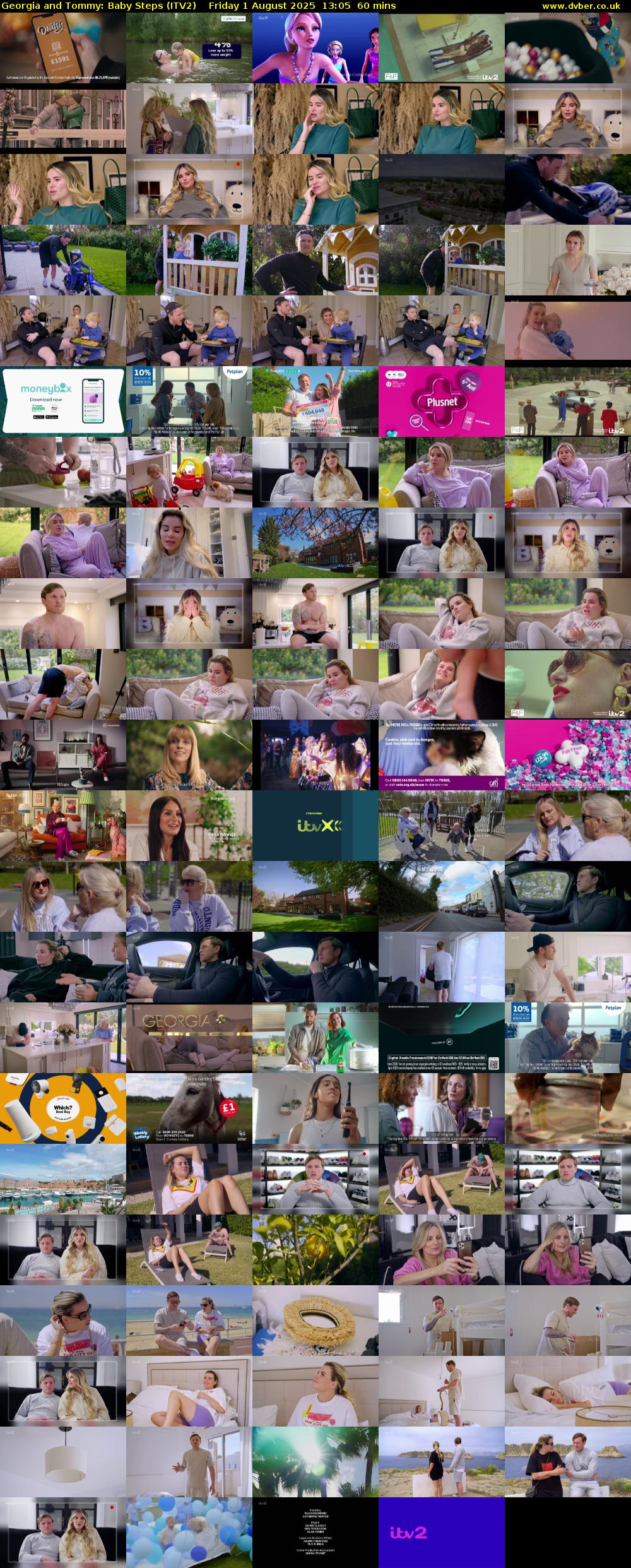 Georgia and Tommy: Baby Steps (ITV2) Friday 1 August 2025 13:05 - 14:05