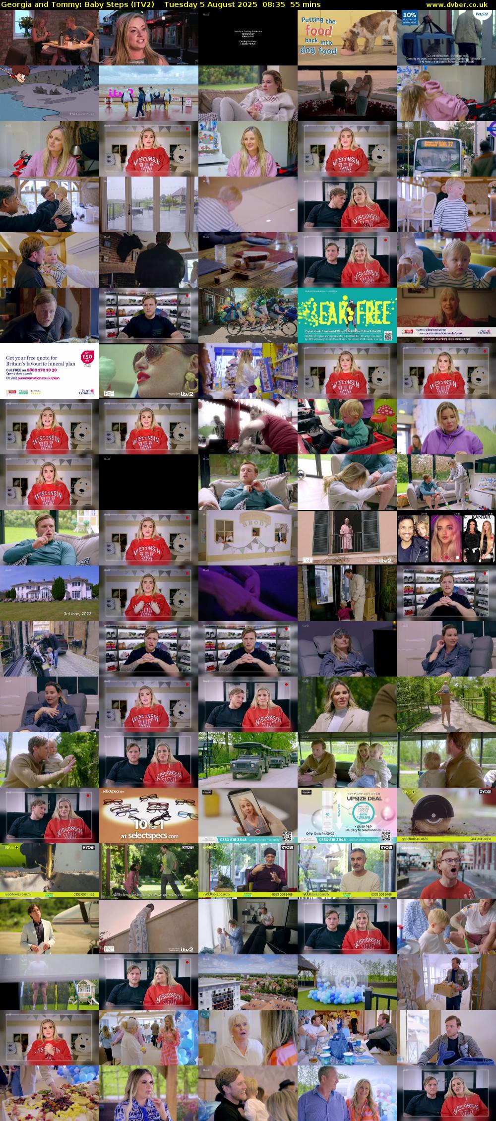 Georgia and Tommy: Baby Steps (ITV2) Tuesday 5 August 2025 08:35 - 09:30