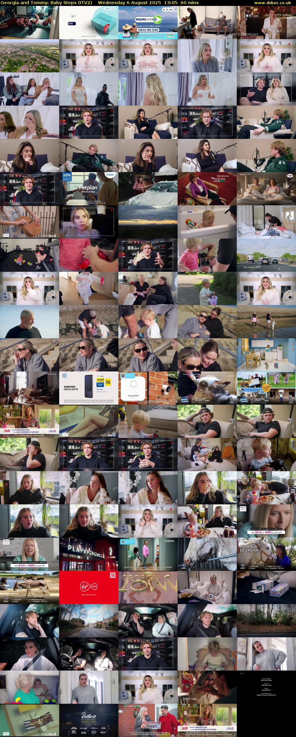 Georgia and Tommy: Baby Steps (ITV2) Wednesday 6 August 2025 13:05 - 14:05