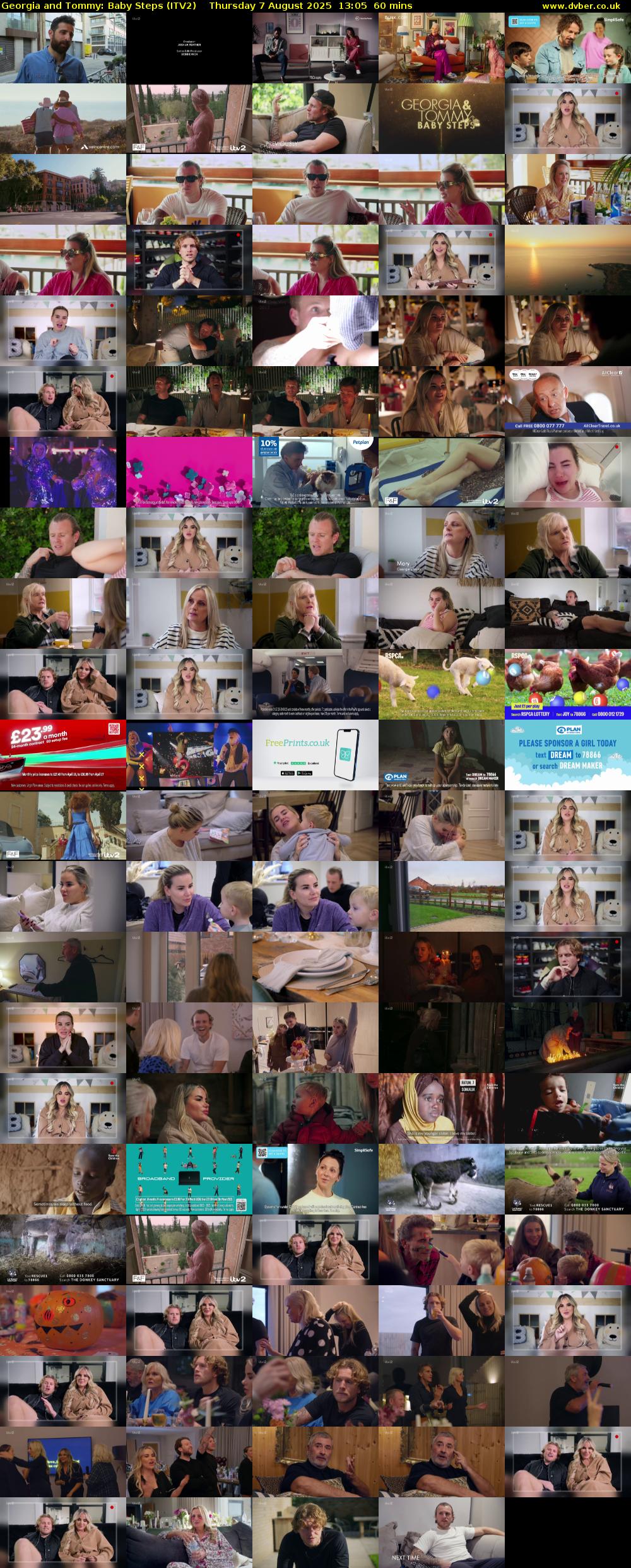 Georgia and Tommy: Baby Steps (ITV2) Thursday 7 August 2025 13:05 - 14:05