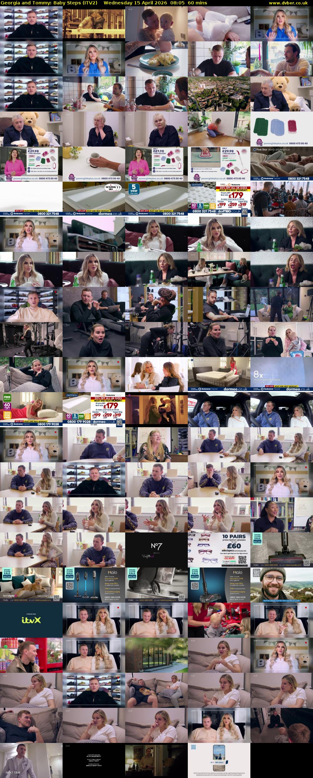 Georgia and Tommy: Baby Steps (ITV2) Wednesday 15 April 2026 08:05 - 09:05
