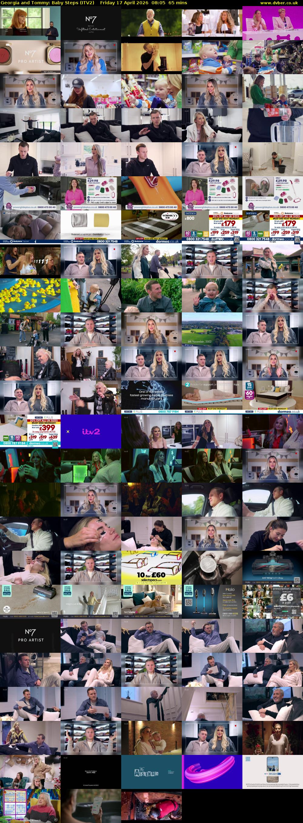 Georgia and Tommy: Baby Steps (ITV2) Friday 17 April 2026 08:05 - 09:10