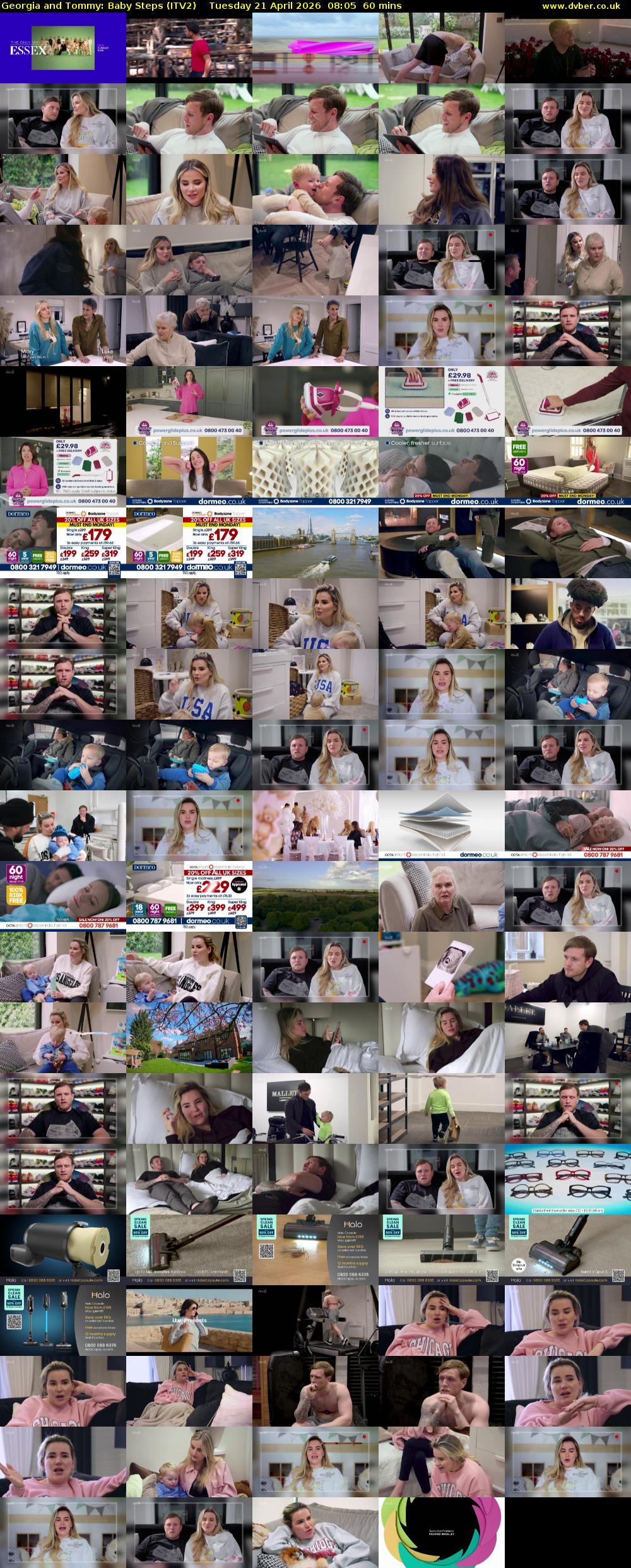Georgia and Tommy: Baby Steps (ITV2) Tuesday 21 April 2026 08:05 - 09:05