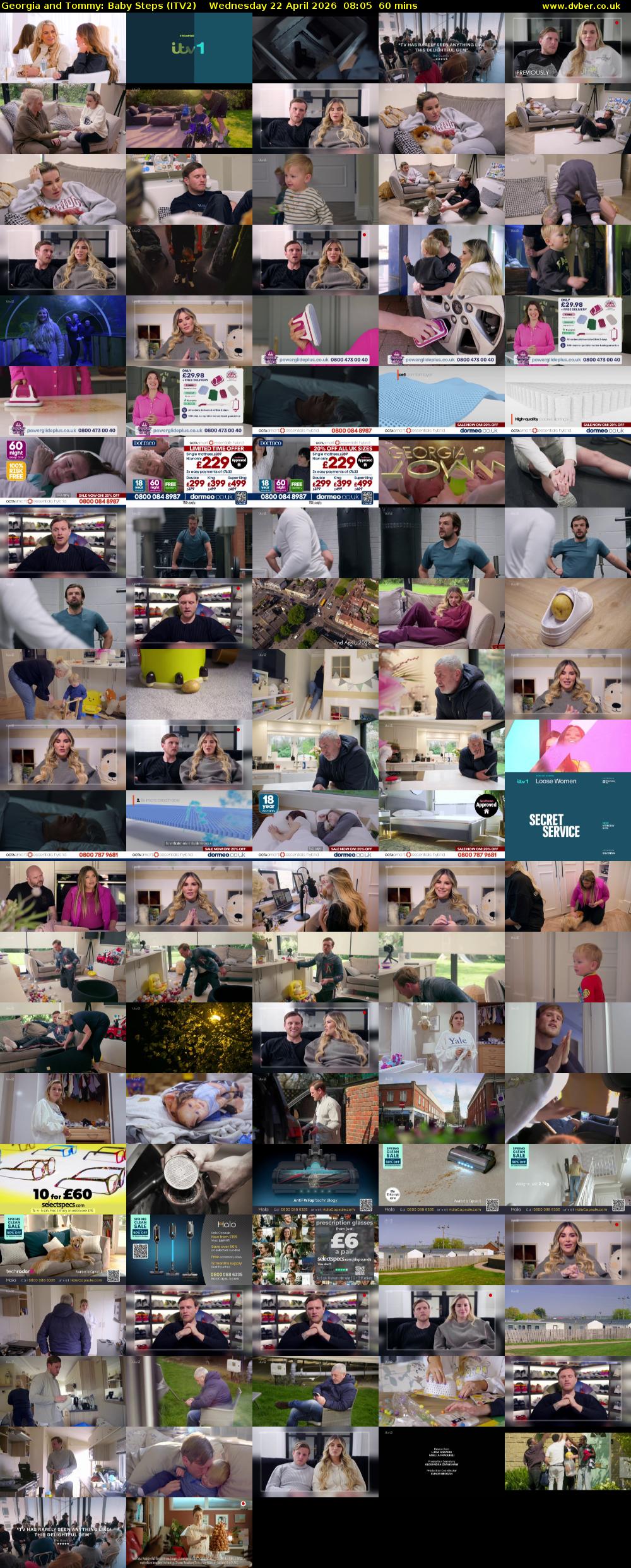 Georgia and Tommy: Baby Steps (ITV2) Wednesday 22 April 2026 08:05 - 09:05