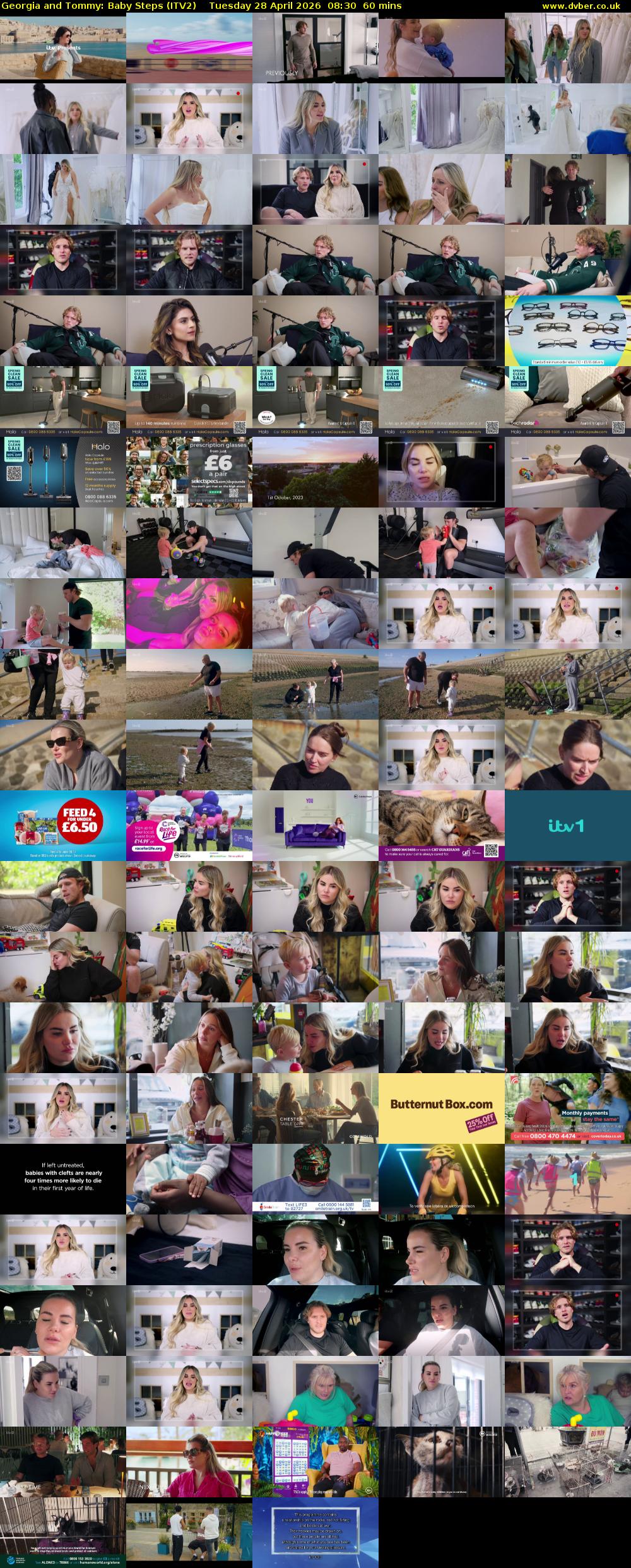 Georgia and Tommy: Baby Steps (ITV2) Tuesday 28 April 2026 08:30 - 09:30