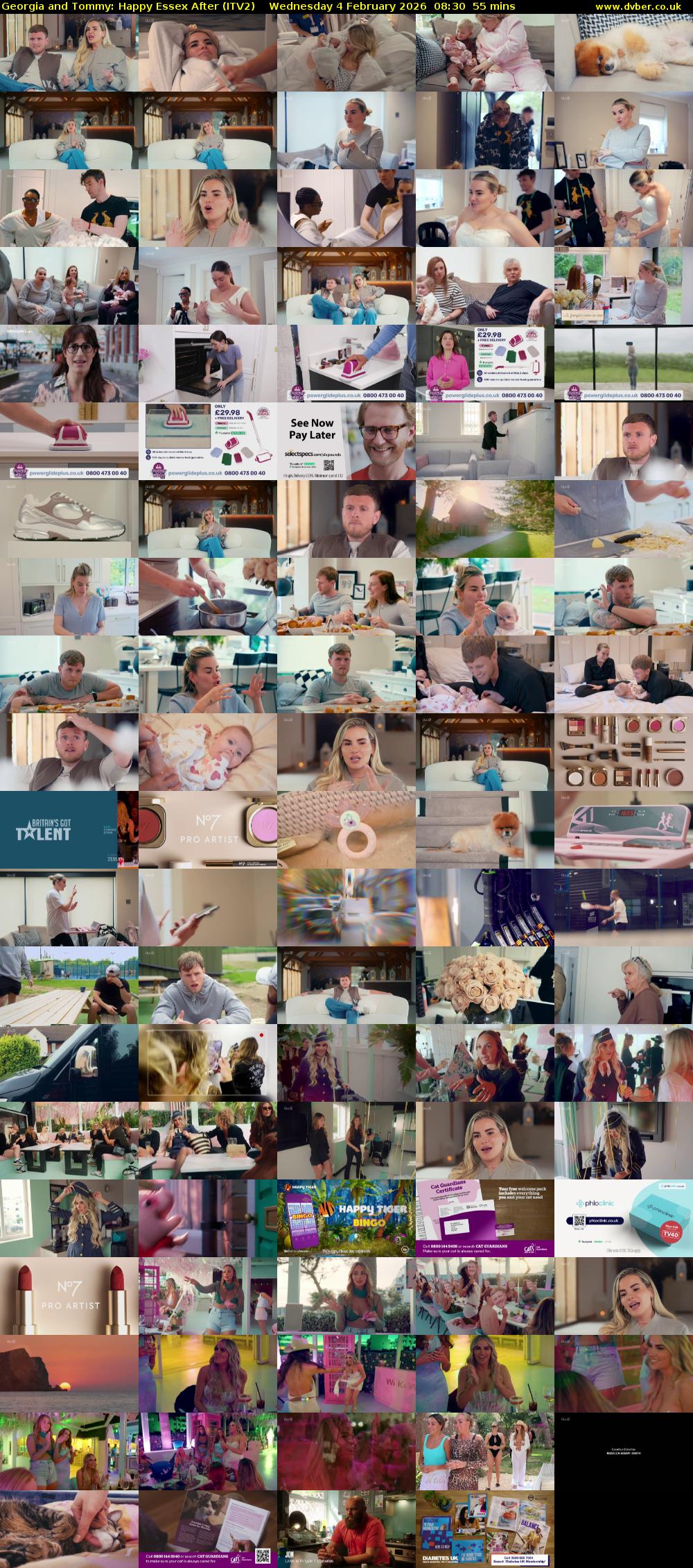 Georgia and Tommy: Happy Essex After (ITV2) Wednesday 4 February 2026 08:30 - 09:25