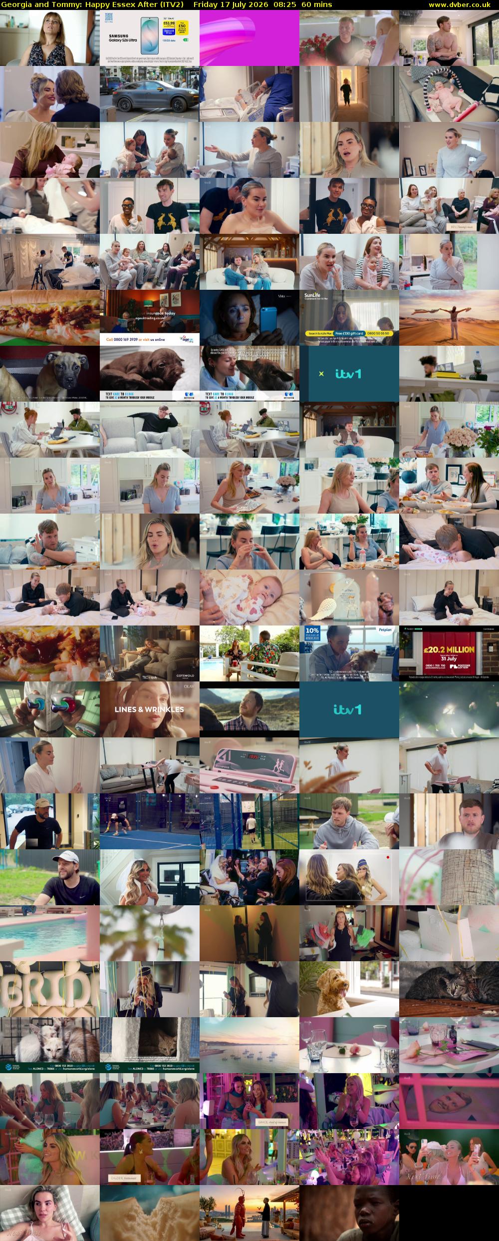 Georgia and Tommy: Happy Essex After (ITV2) Friday 17 July 2026 08:25 - 09:25