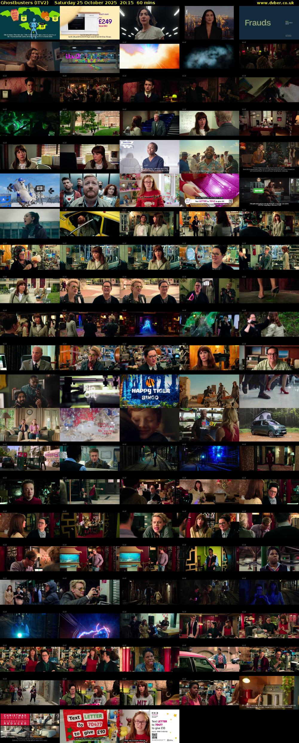 Ghostbusters (ITV2) Saturday 25 October 2025 20:15 - 21:15