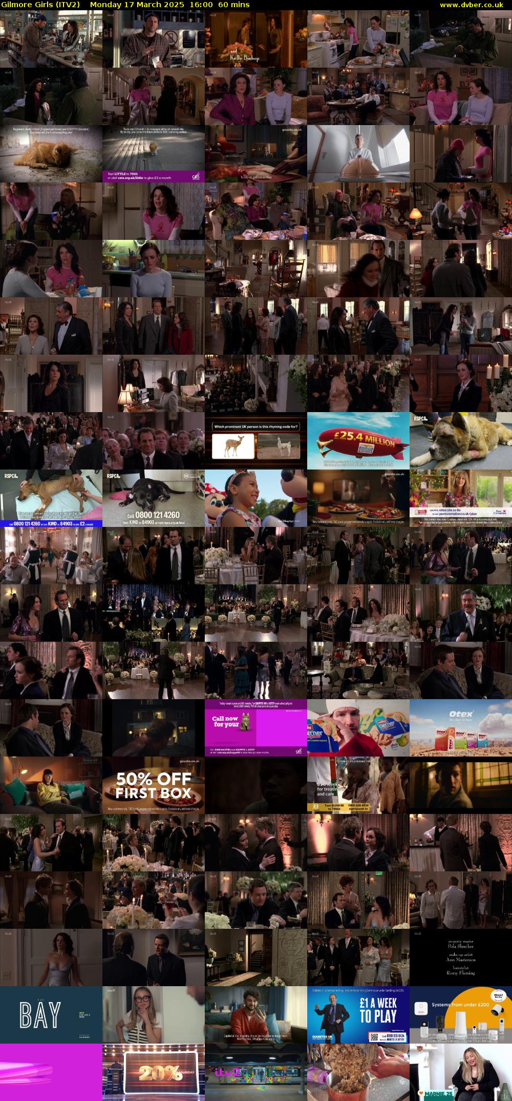 Gilmore Girls (ITV2) Monday 17 March 2025 16:00 - 17:00