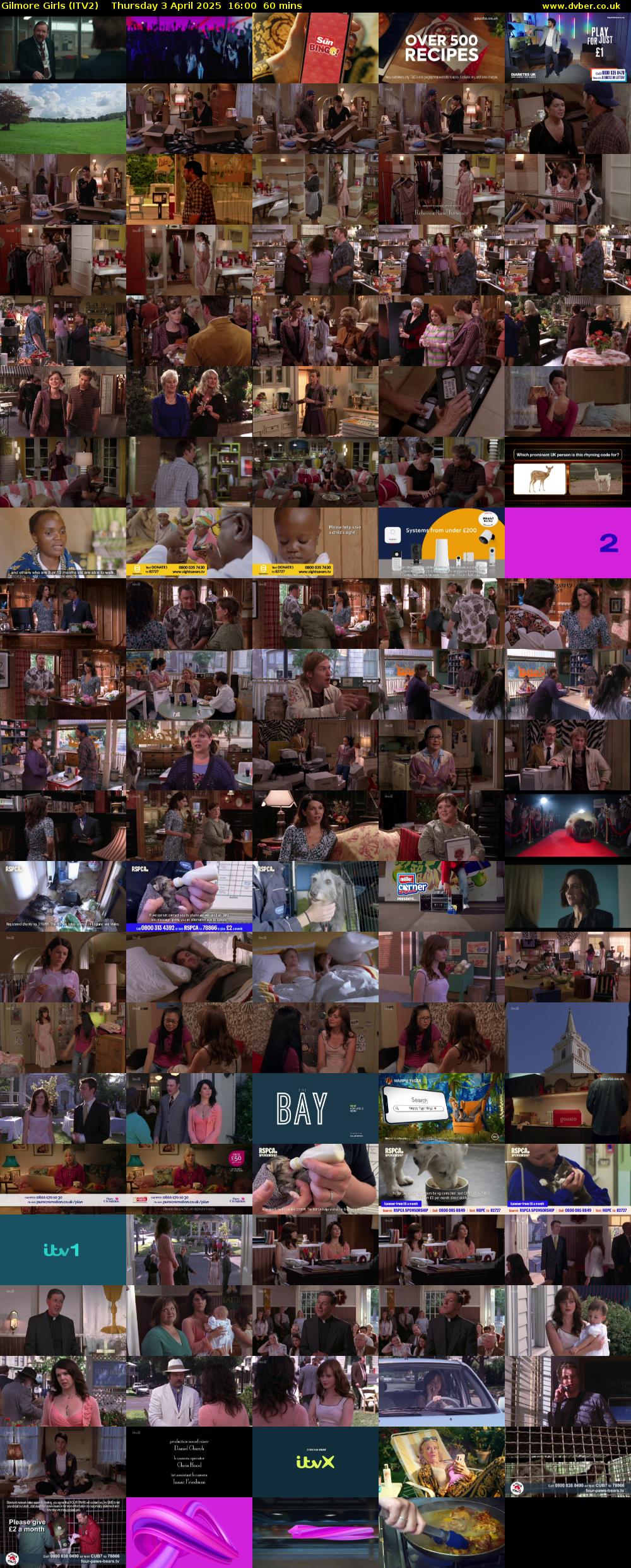 Gilmore Girls (ITV2) Thursday 3 April 2025 16:00 - 17:00