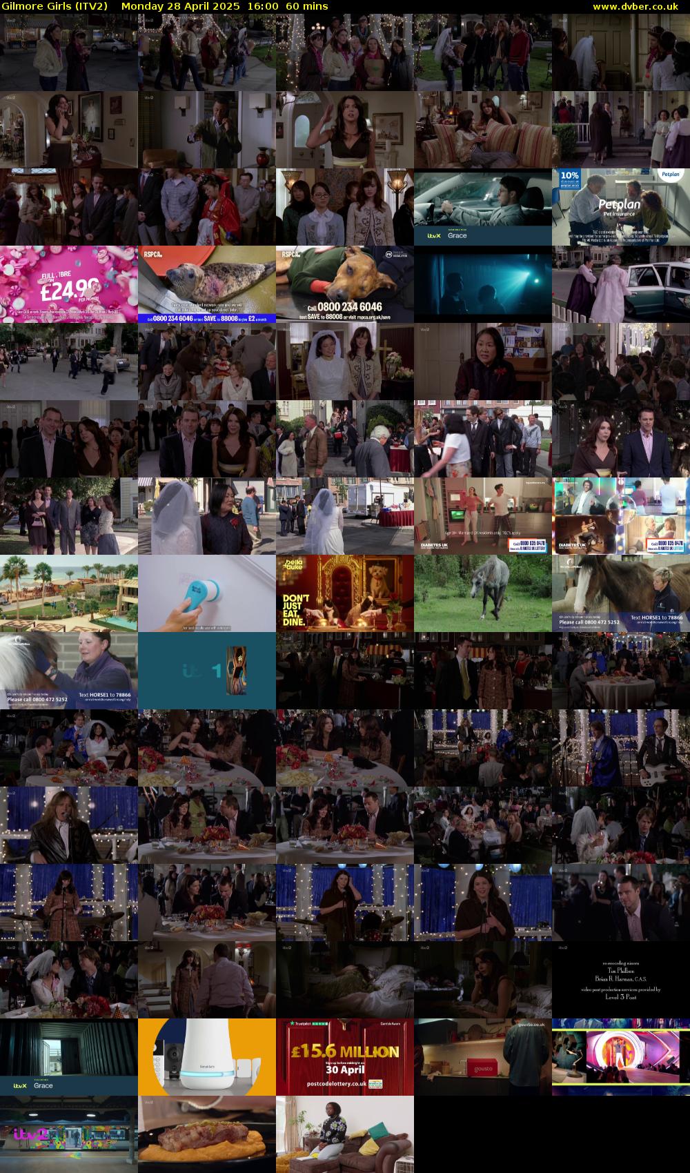 Gilmore Girls (ITV2) Monday 28 April 2025 16:00 - 17:00