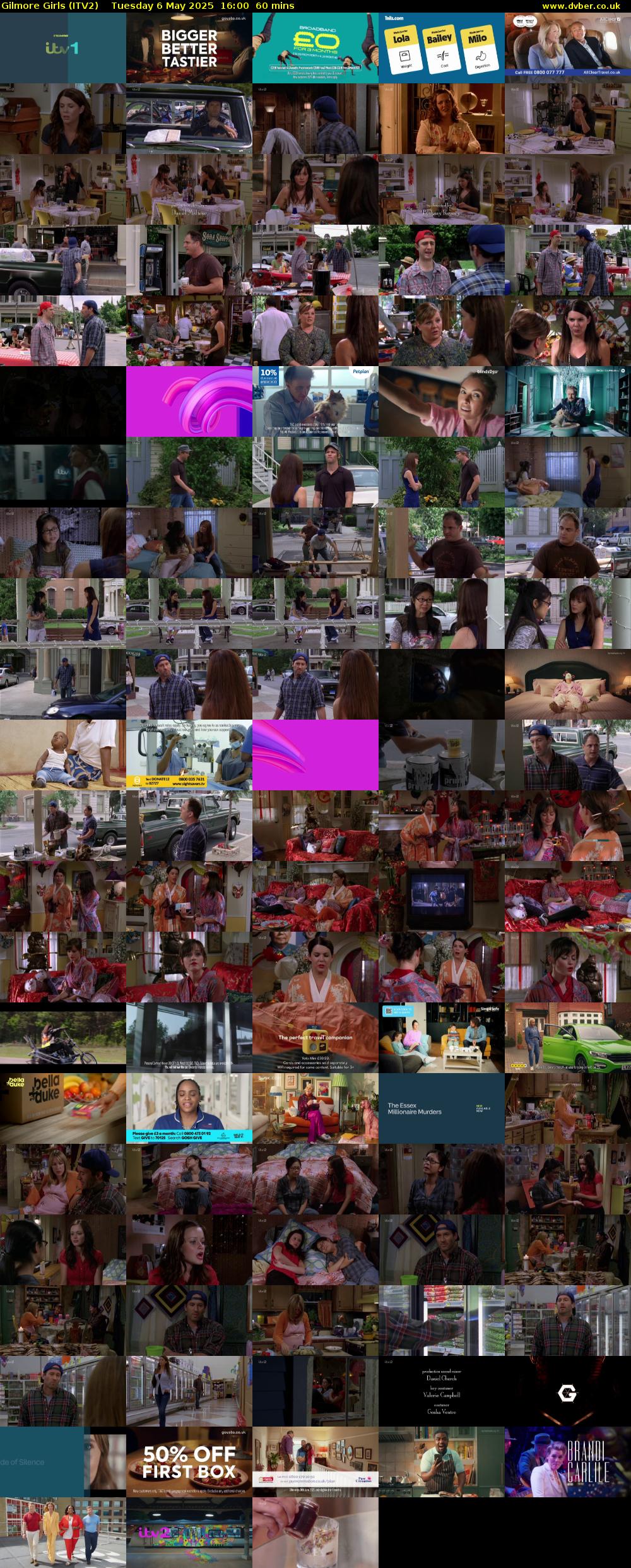 Gilmore Girls (ITV2) Tuesday 6 May 2025 16:00 - 17:00