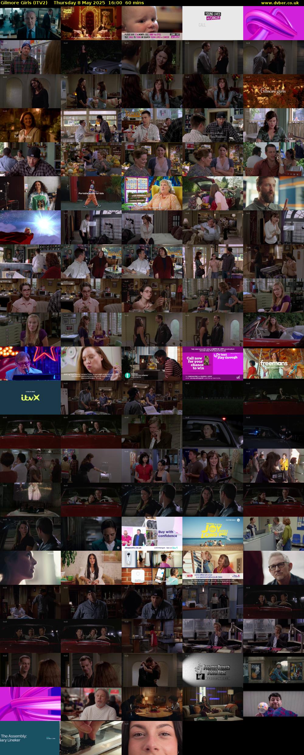 Gilmore Girls (ITV2) Thursday 8 May 2025 16:00 - 17:00