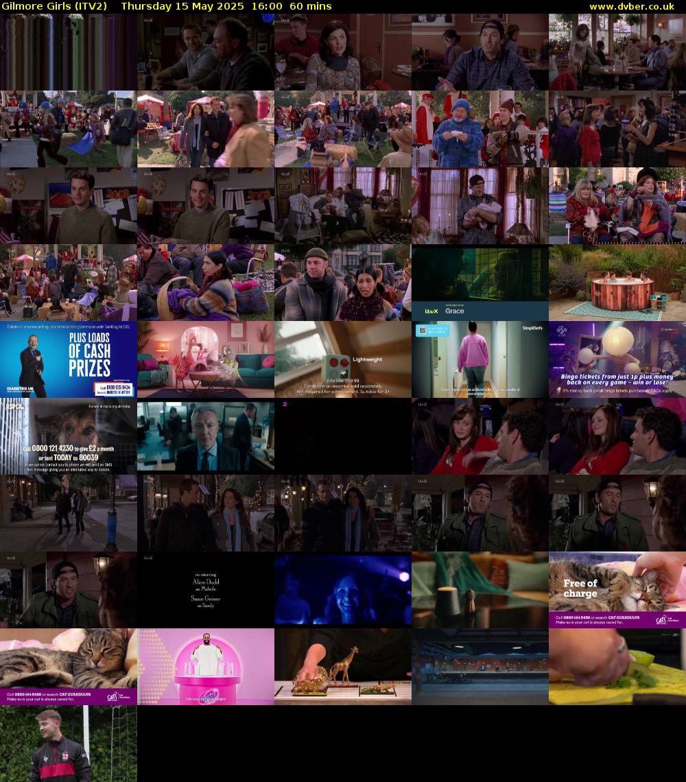 Gilmore Girls (ITV2) Thursday 15 May 2025 16:00 - 17:00