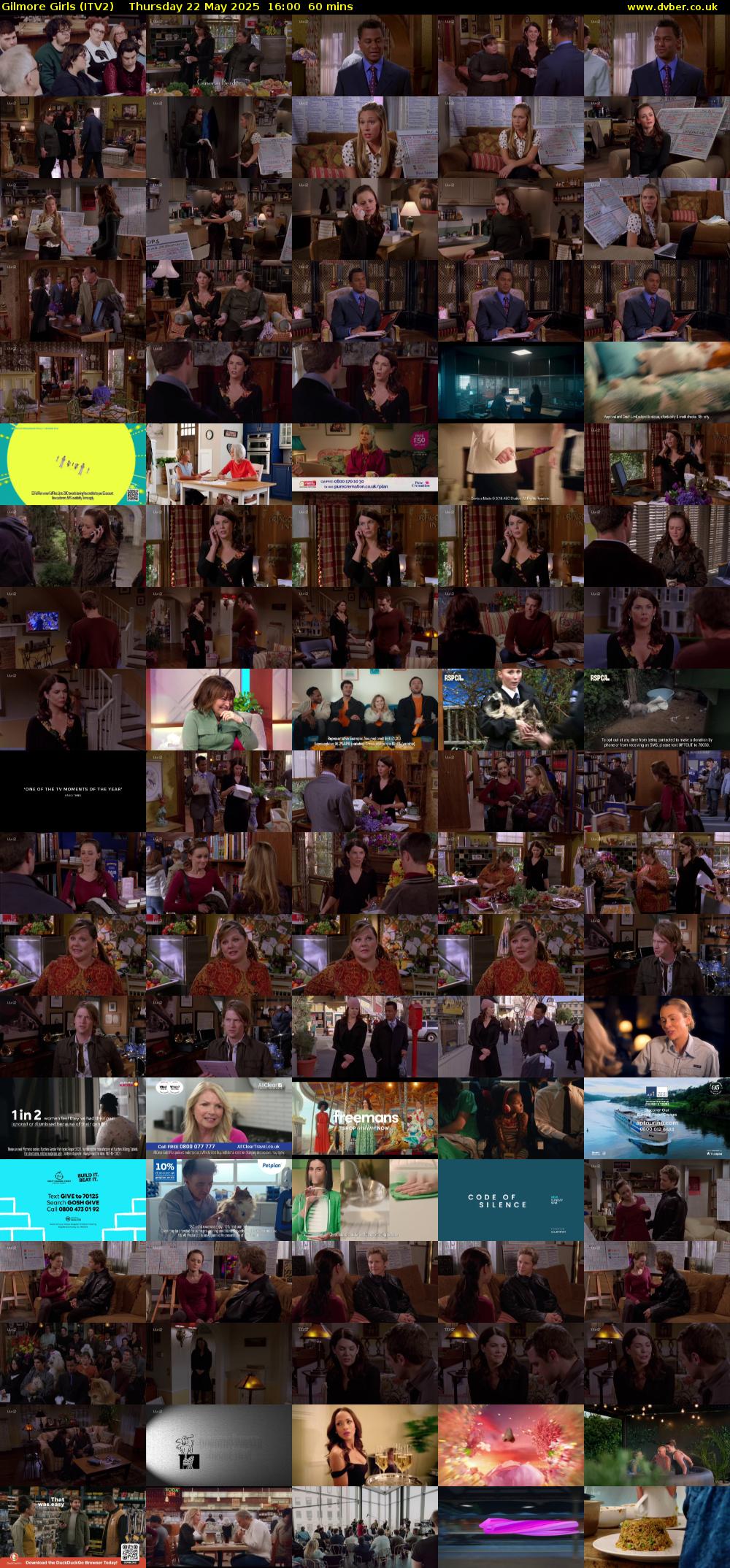 Gilmore Girls (ITV2) Thursday 22 May 2025 16:00 - 17:00