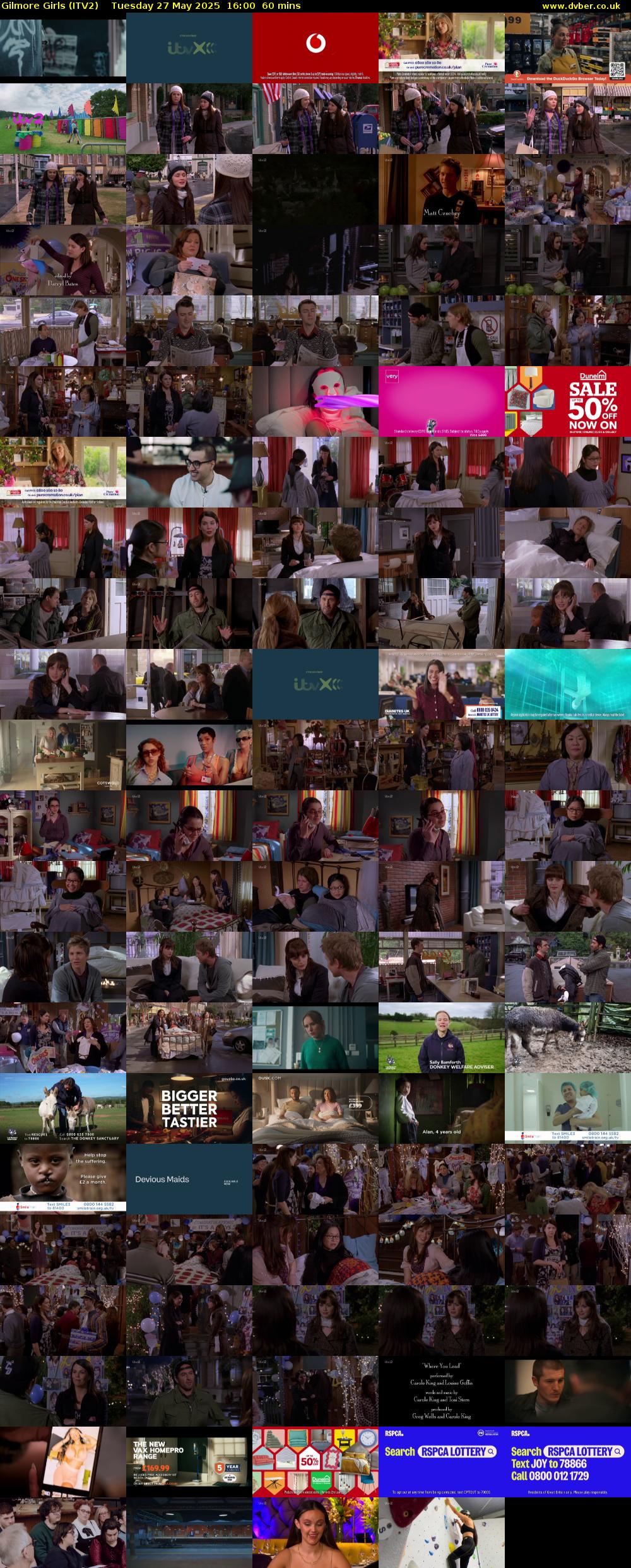 Gilmore Girls (ITV2) Tuesday 27 May 2025 16:00 - 17:00