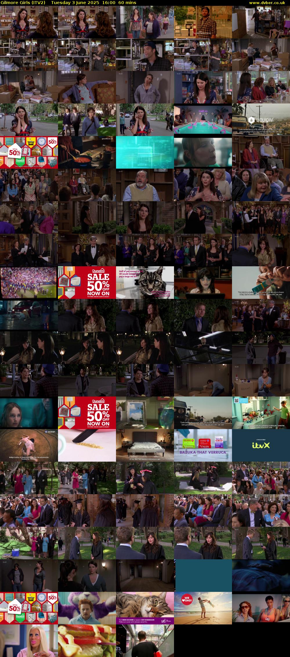 Gilmore Girls (ITV2) Tuesday 3 June 2025 16:00 - 17:00