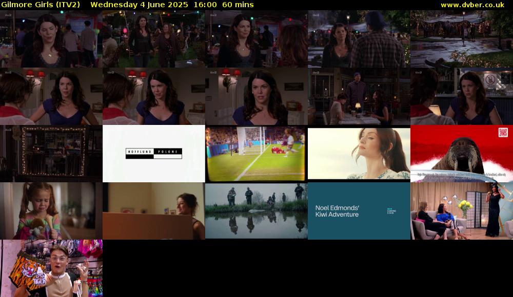 Gilmore Girls (ITV2) Wednesday 4 June 2025 16:00 - 17:00
