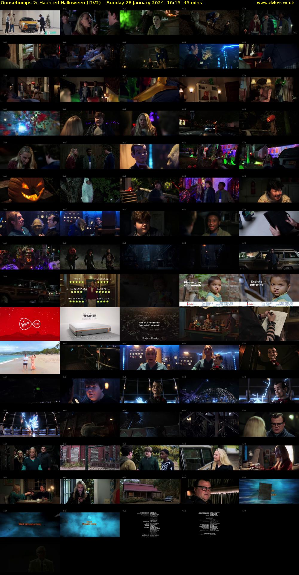 Goosebumps 2: Haunted Halloween (ITV2) Sunday 28 January 2024 16:15 - 17:00