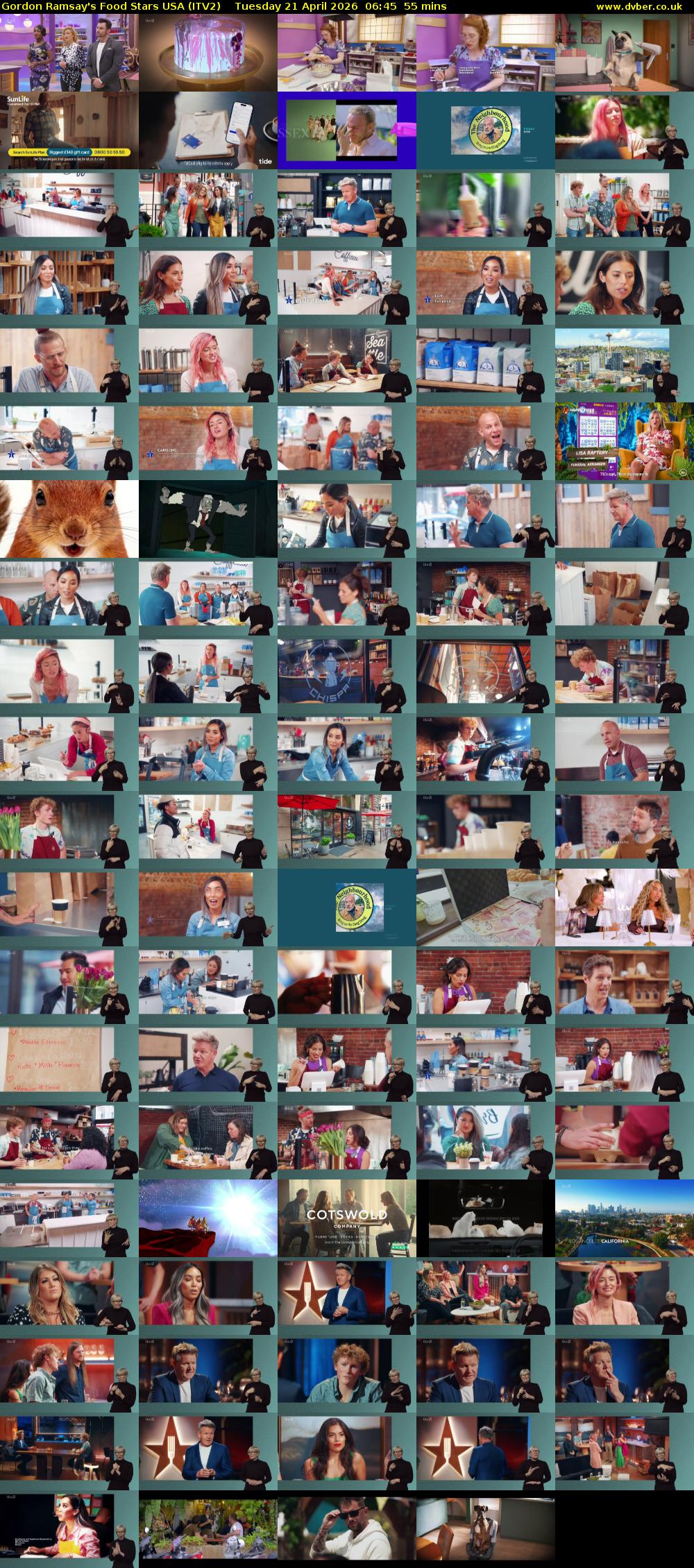 Gordon Ramsay's Food Stars USA (ITV2) Tuesday 21 April 2026 06:45 - 07:40