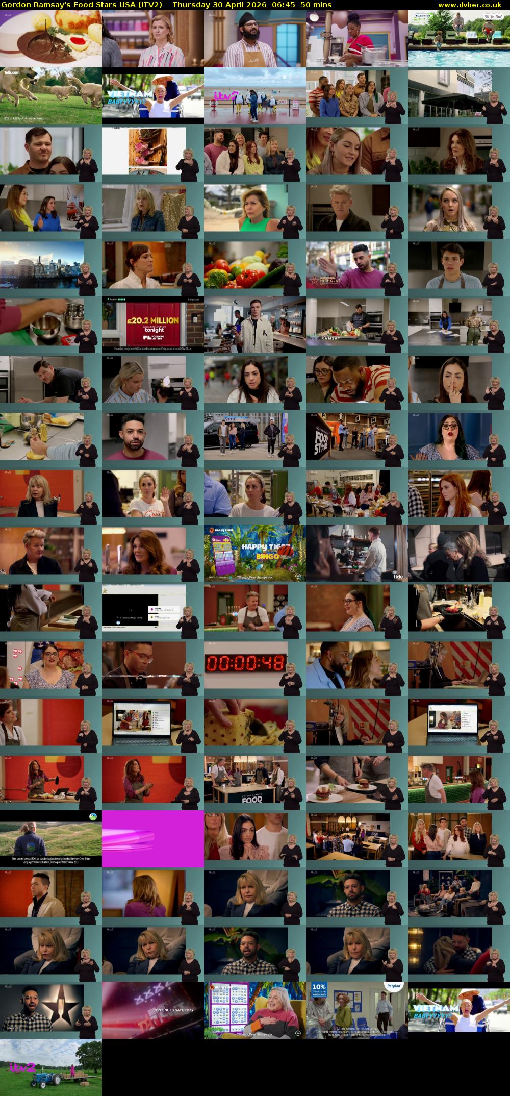 Gordon Ramsay's Food Stars USA (ITV2) Thursday 30 April 2026 06:45 - 07:35