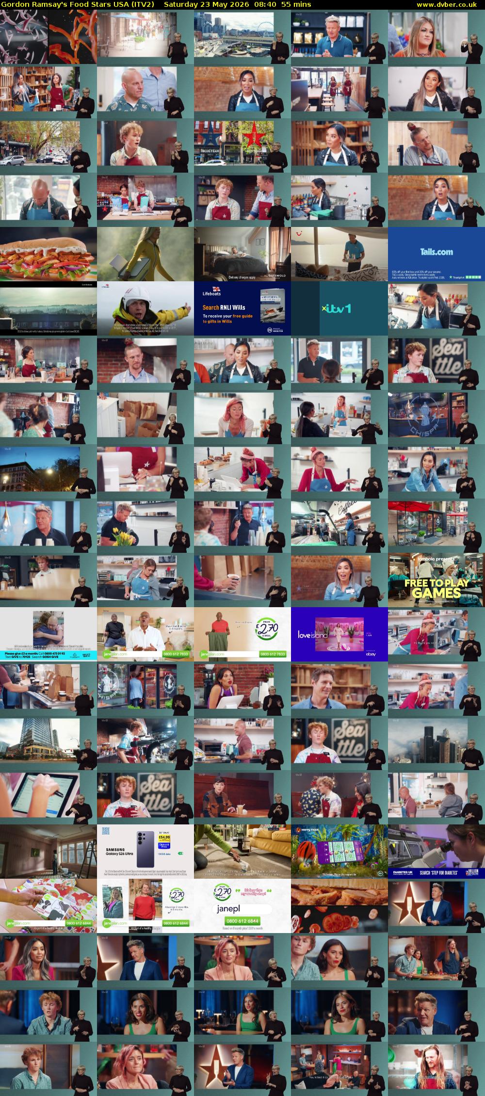 Gordon Ramsay's Food Stars USA (ITV2) Saturday 23 May 2026 08:40 - 09:35