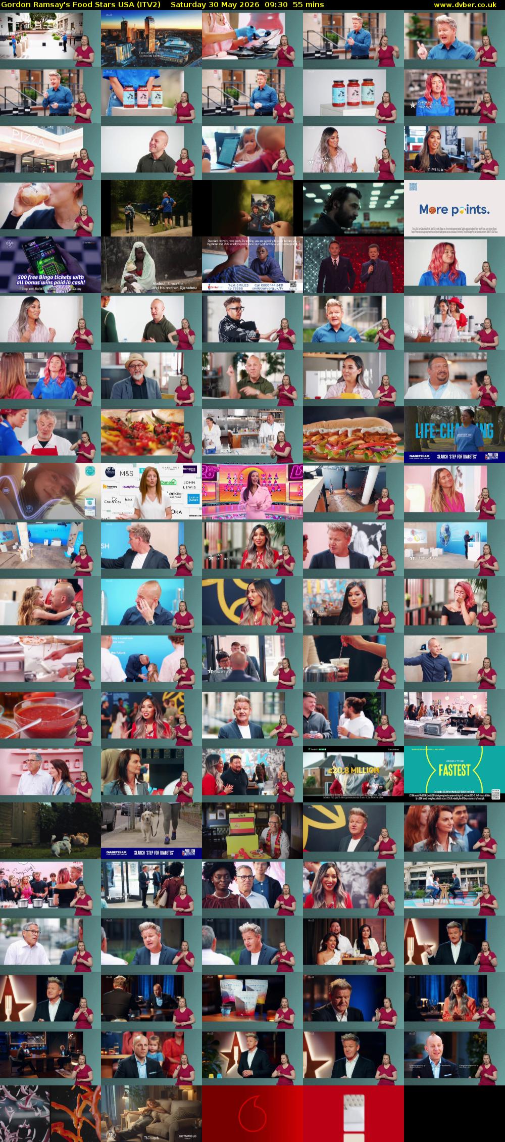 Gordon Ramsay's Food Stars USA (ITV2) Saturday 30 May 2026 09:30 - 10:25