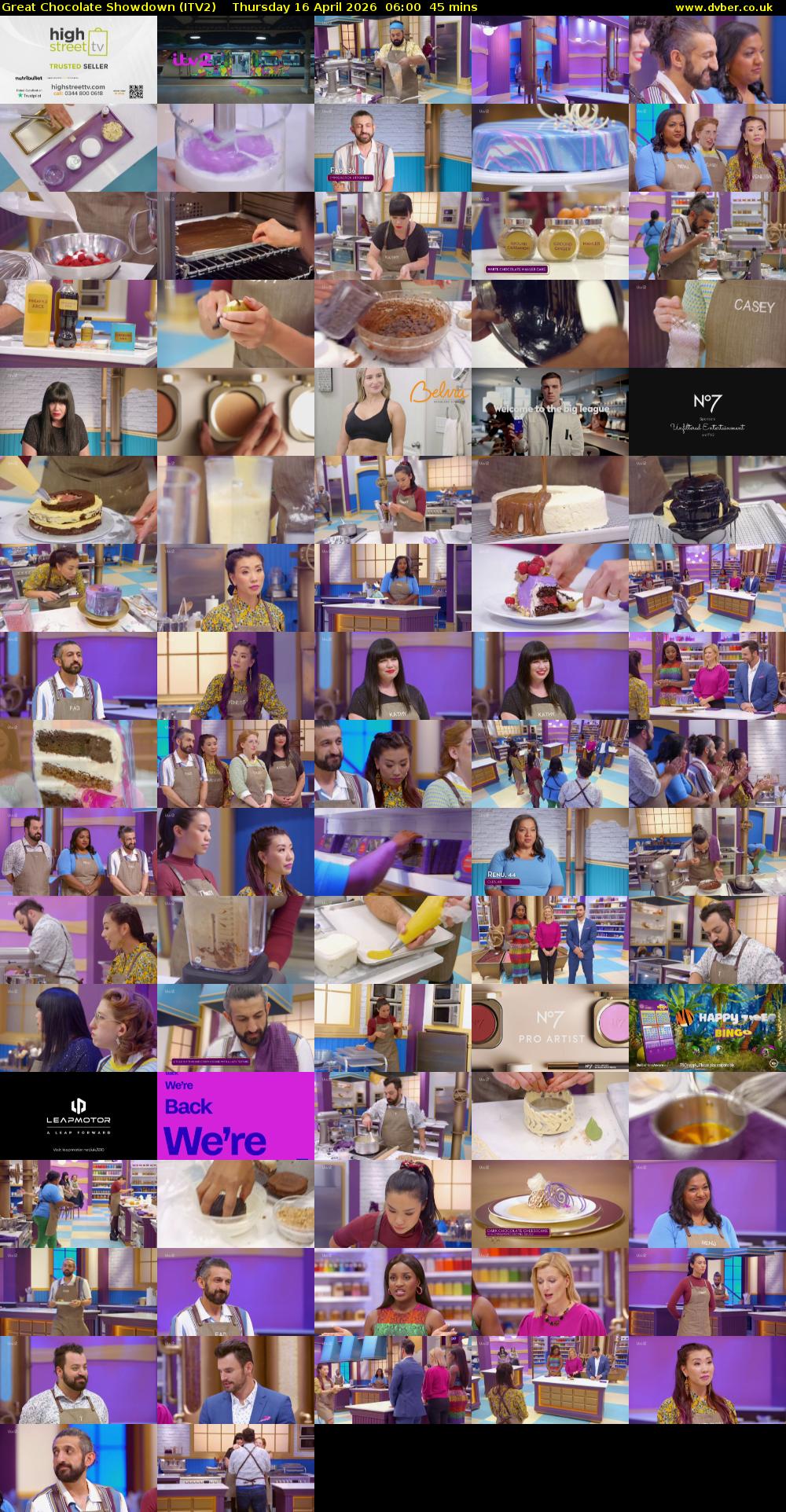 Great Chocolate Showdown (ITV2) Thursday 16 April 2026 06:00 - 06:45