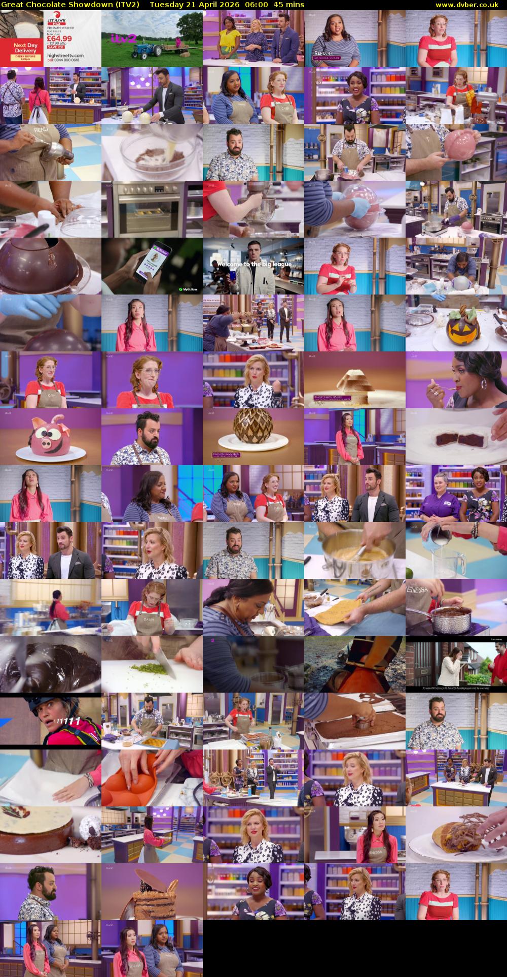 Great Chocolate Showdown (ITV2) Tuesday 21 April 2026 06:00 - 06:45