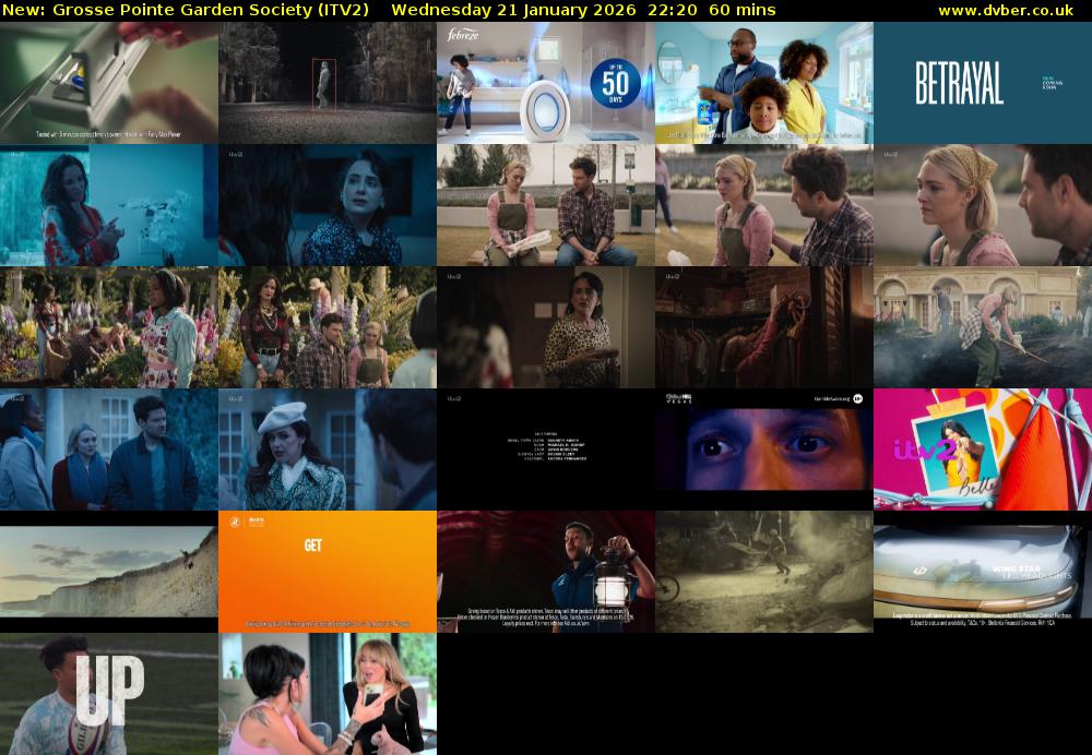 Grosse Pointe Garden Society (ITV2) Wednesday 21 January 2026 22:20 - 23:20