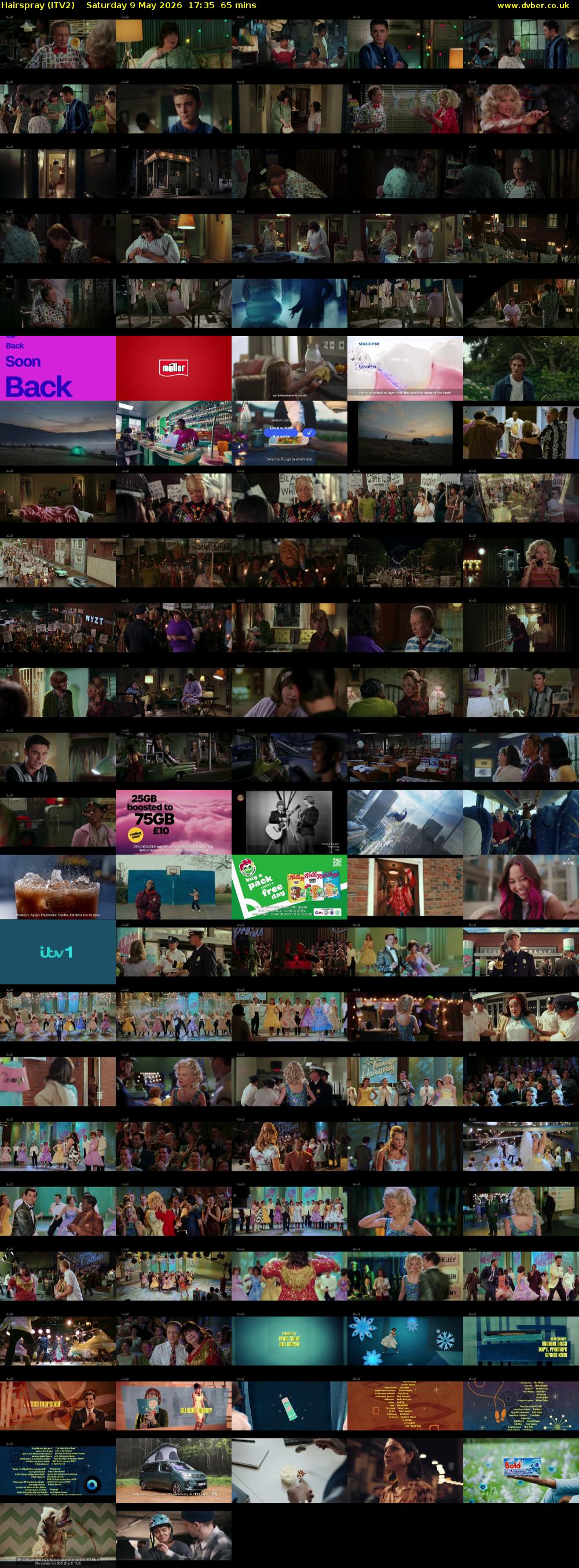 Hairspray (ITV2) Saturday 9 May 2026 17:35 - 18:40