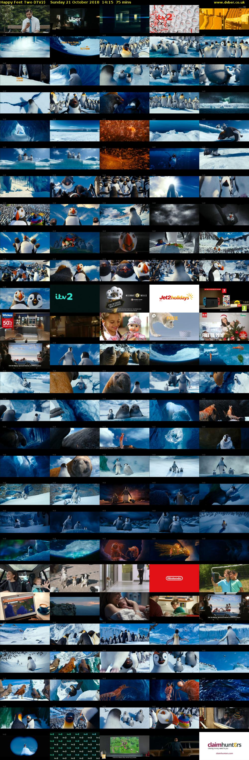 Happy Feet Two (ITV2) Sunday 21 October 2018 14:15 - 15:30