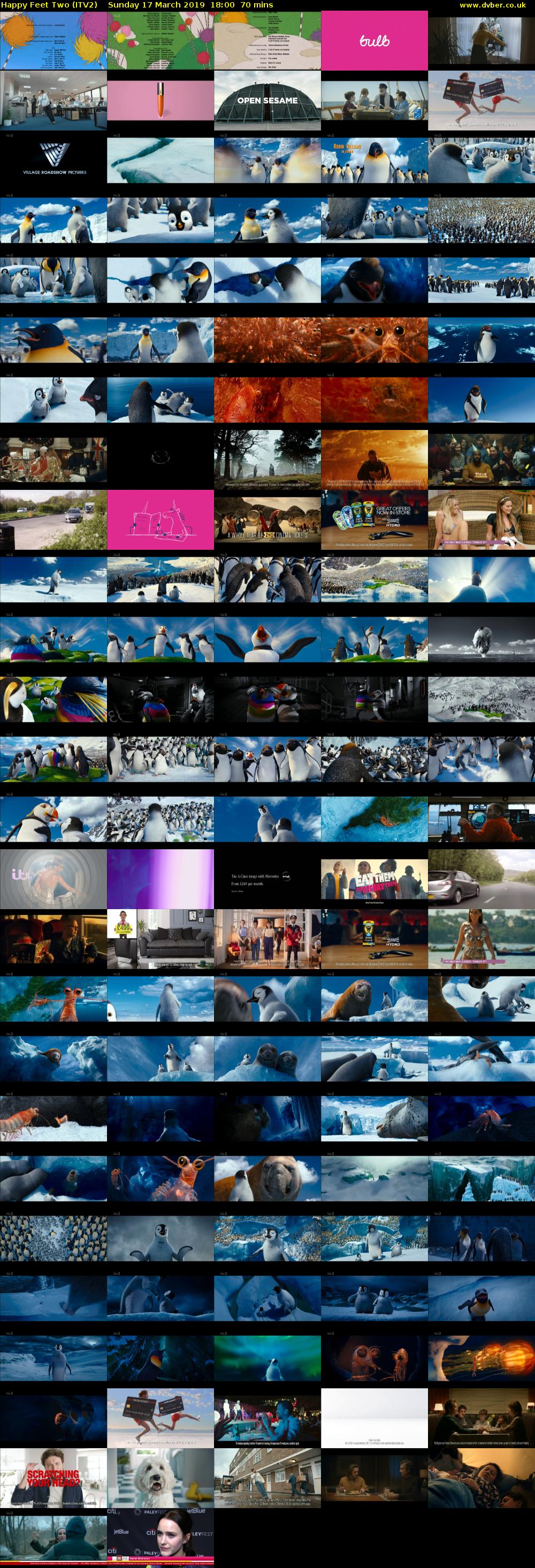 Happy Feet Two (ITV2) Sunday 17 March 2019 18:00 - 19:10