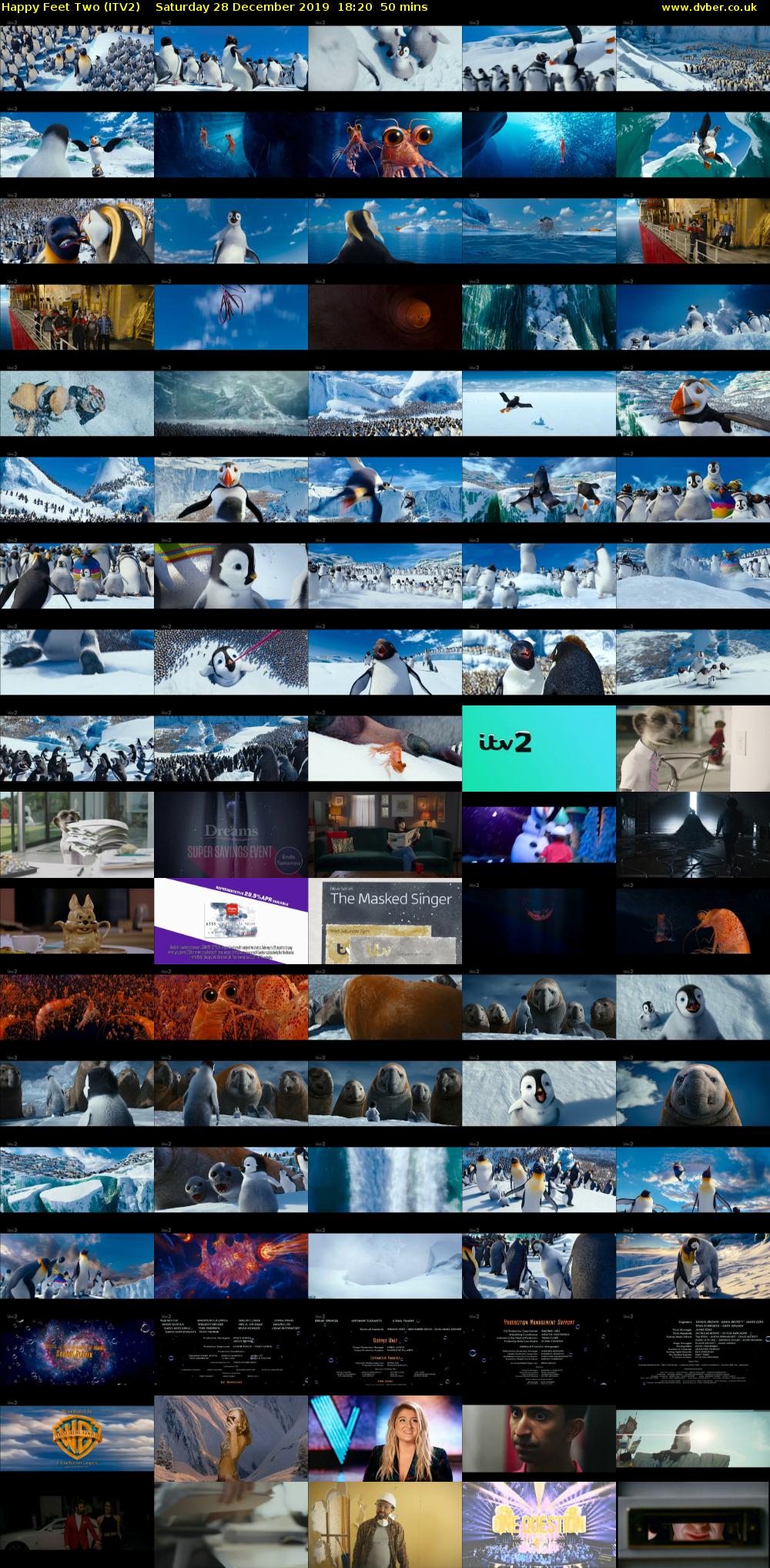 Happy Feet Two (ITV2) Saturday 28 December 2019 18:20 - 19:10