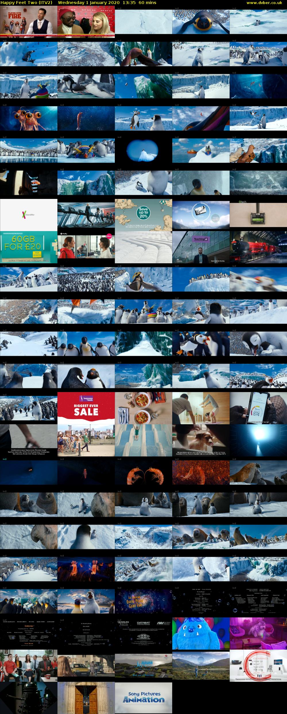 Happy Feet Two (ITV2) Wednesday 1 January 2020 13:35 - 14:35