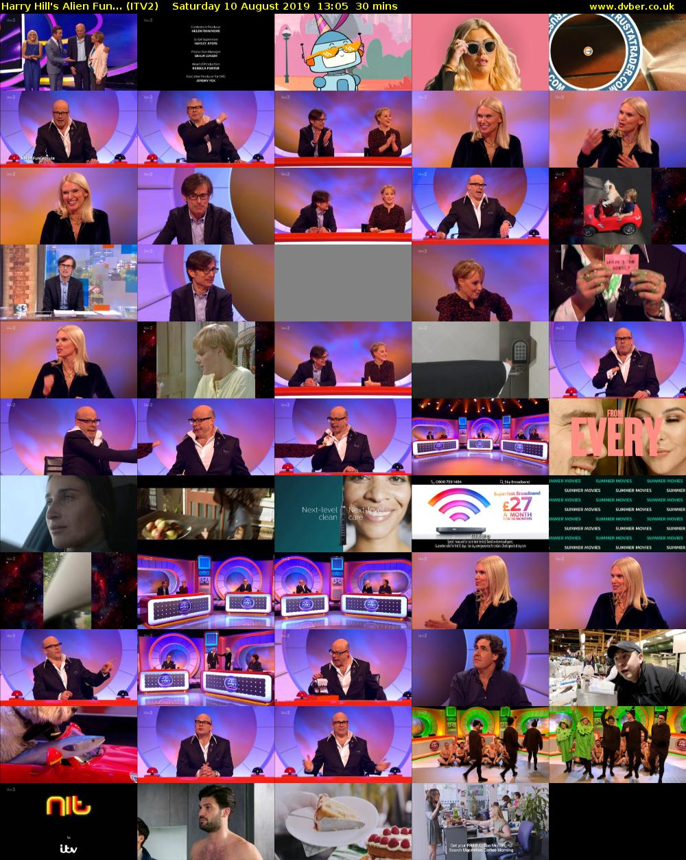 Harry Hill's Alien Fun... (ITV2) Saturday 10 August 2019 13:05 - 13:35