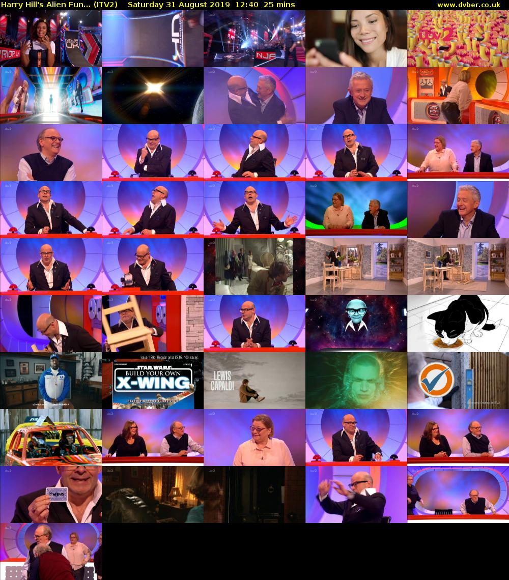 Harry Hill's Alien Fun... (ITV2) Saturday 31 August 2019 12:40 - 13:05