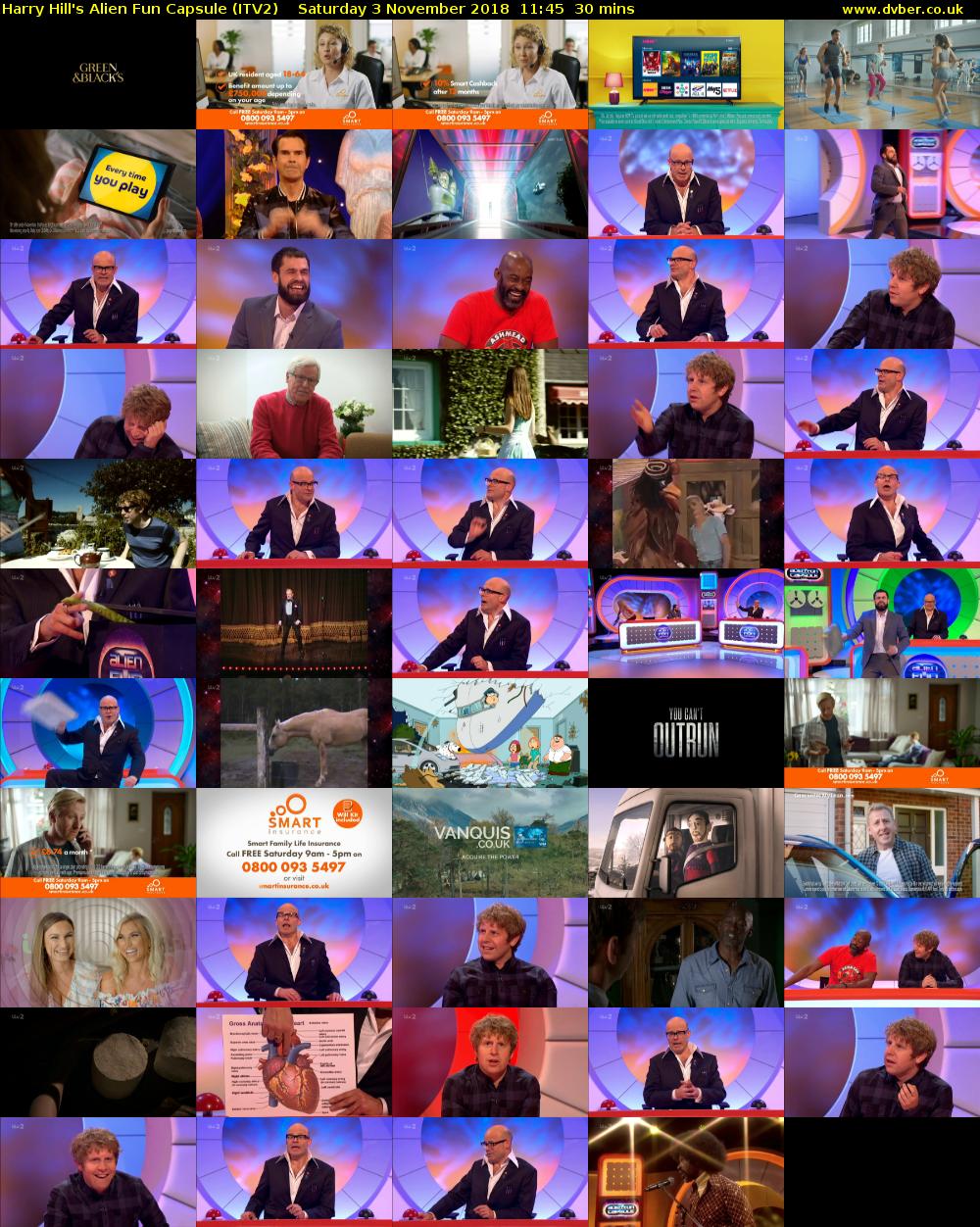 Harry Hill's Alien Fun Capsule (ITV2) Saturday 3 November 2018 11:45 - 12:15