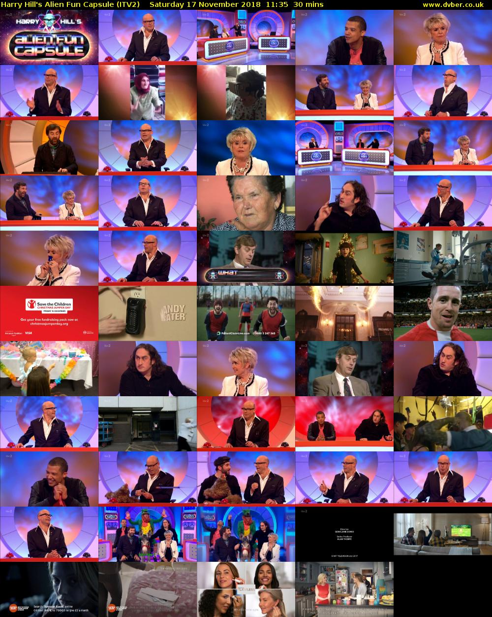Harry Hill's Alien Fun Capsule (ITV2) Saturday 17 November 2018 11:35 - 12:05