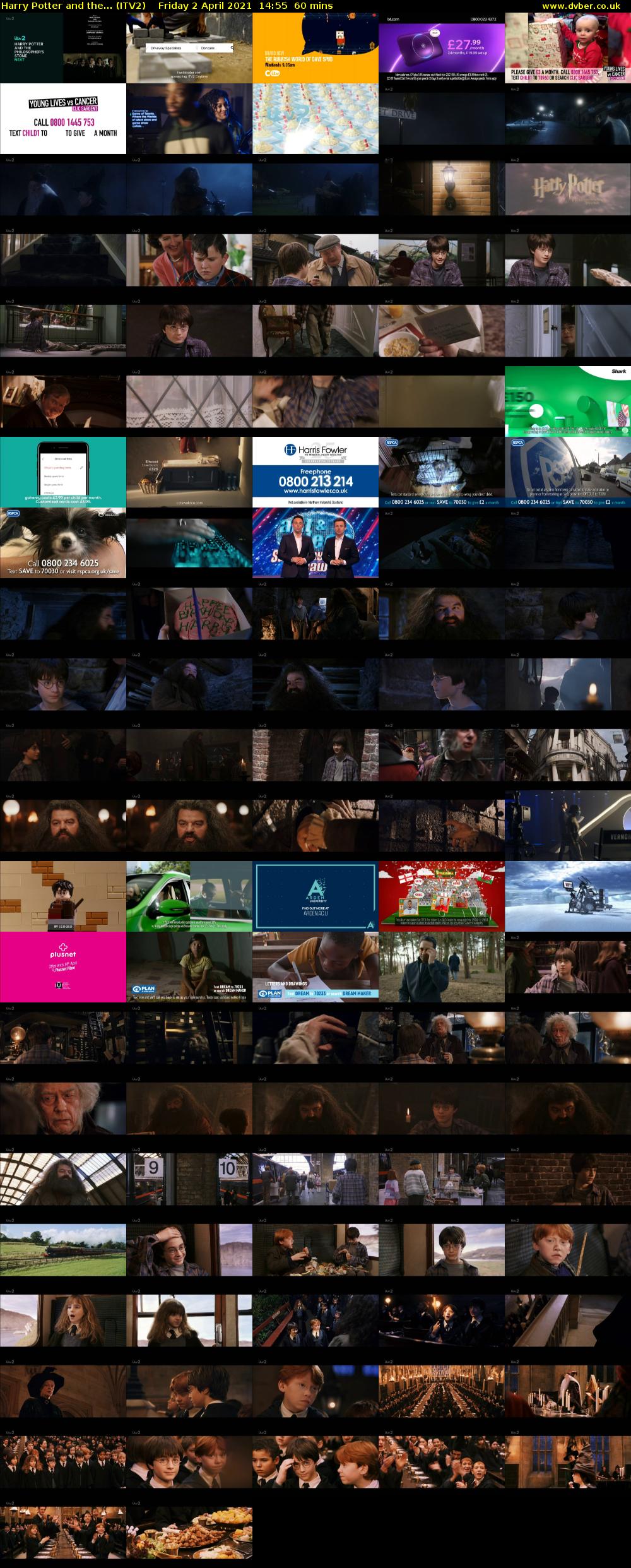 Harry Potter and the... (ITV2) Friday 2 April 2021 14:55 - 15:55