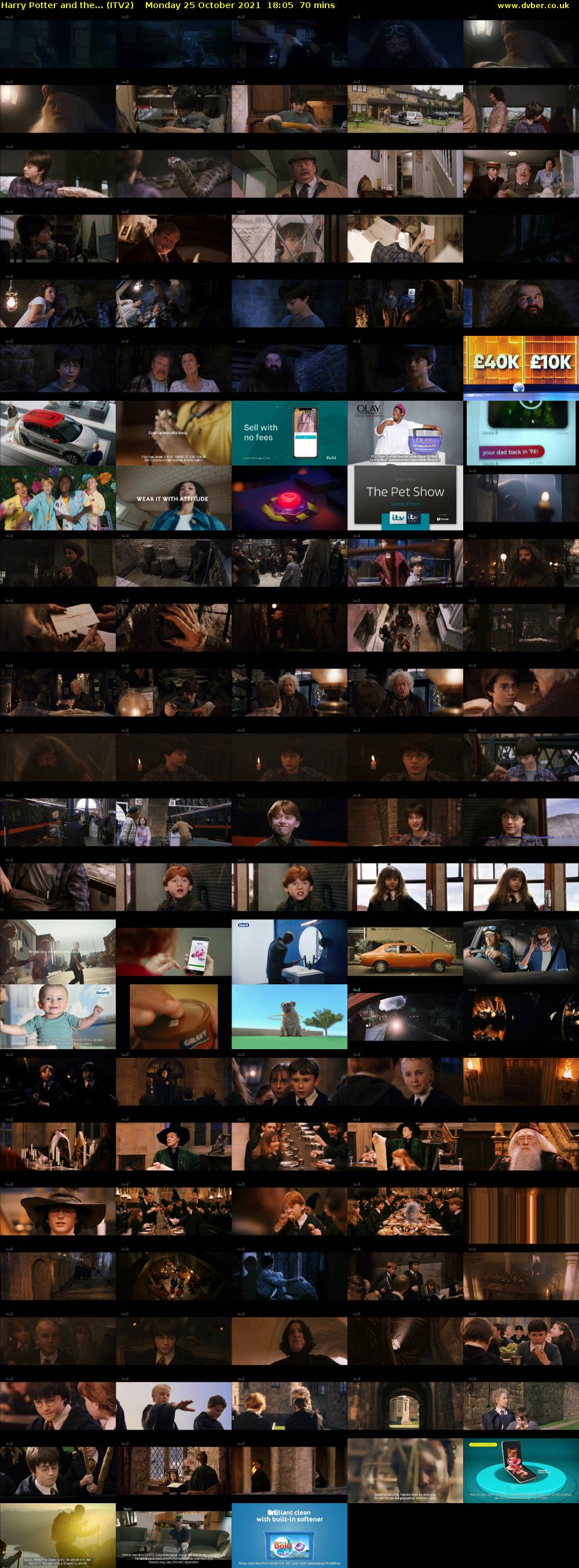 Harry Potter and the... (ITV2) Monday 25 October 2021 18:05 - 19:15
