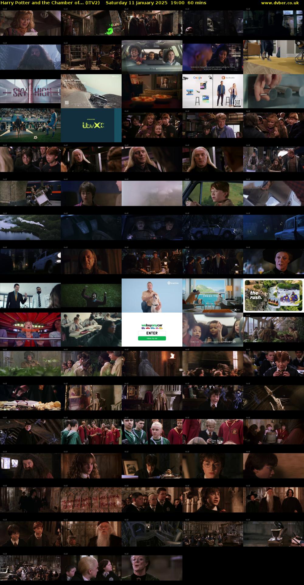 Harry Potter and the Chamber of... (ITV2) Saturday 11 January 2025 19:00 - 20:00