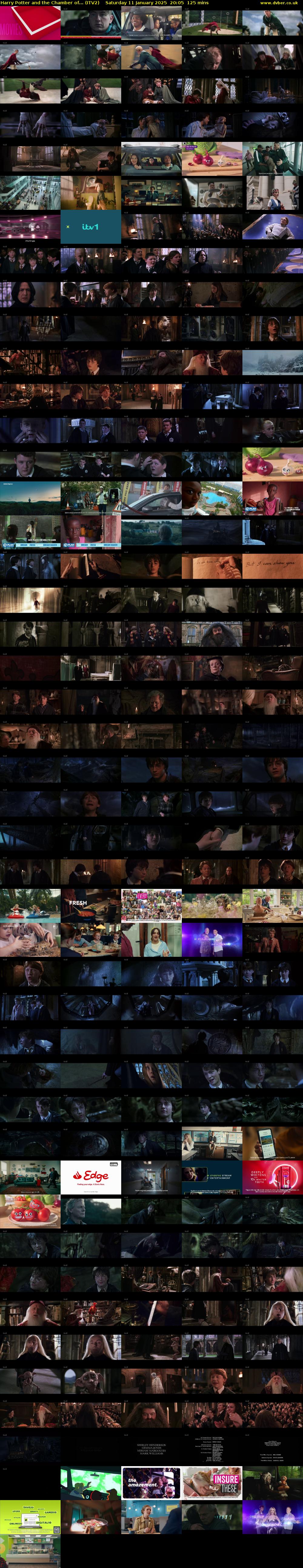Harry Potter and the Chamber of... (ITV2) Saturday 11 January 2025 20:05 - 22:10