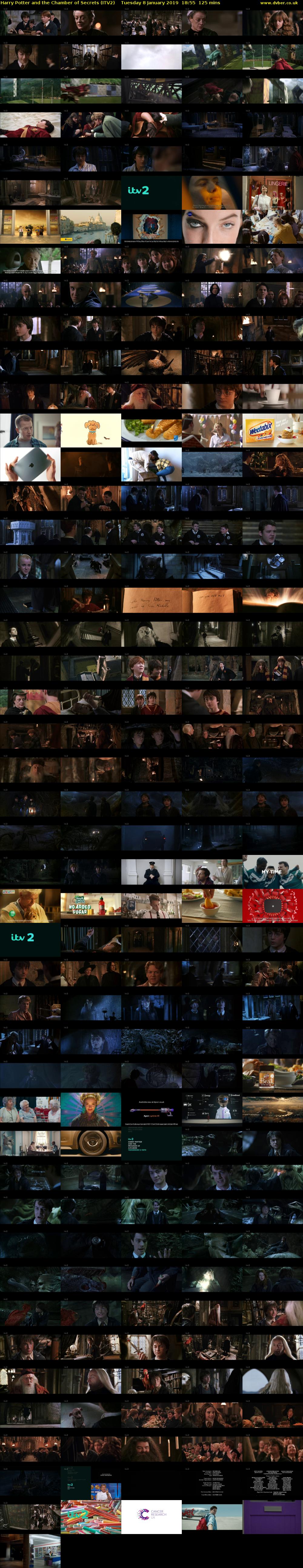 Harry Potter and the Chamber of Secrets (ITV2) Tuesday 8 January 2019 18:55 - 21:00