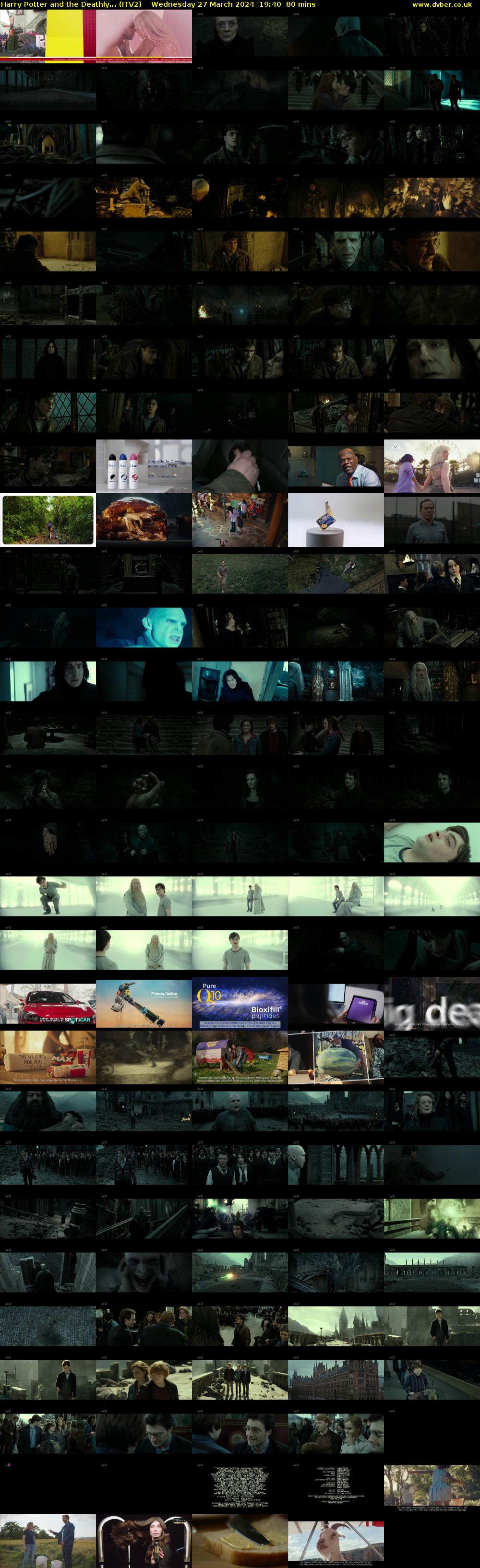 Harry Potter and the Deathly... (ITV2) Wednesday 27 March 2024 19:40 - 21:00