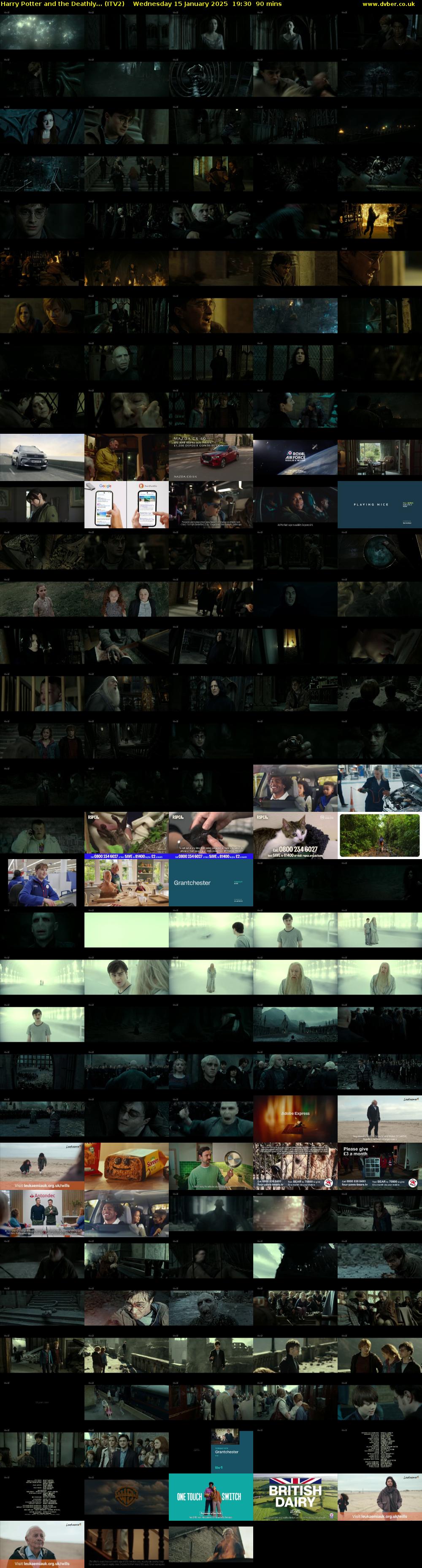 Harry Potter and the Deathly... (ITV2) Wednesday 15 January 2025 19:30 - 21:00