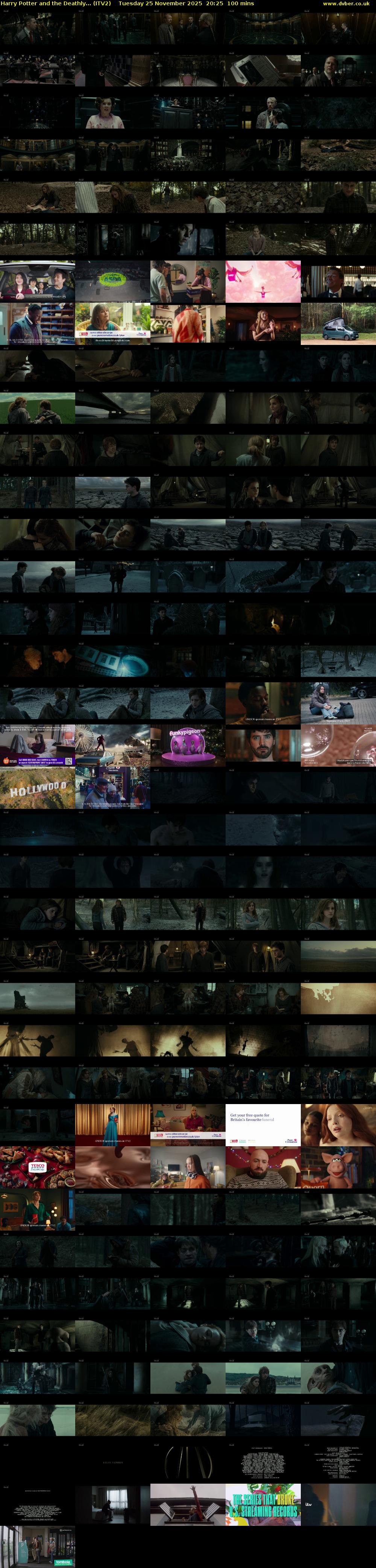 Harry Potter and the Deathly... (ITV2) Tuesday 25 November 2025 20:25 - 22:05